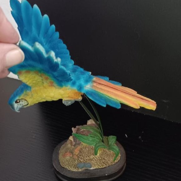 Blue Colored Bird on a Spring Like Stem. Moves back & Forth. Excellent Condition - Picture 7 of 7